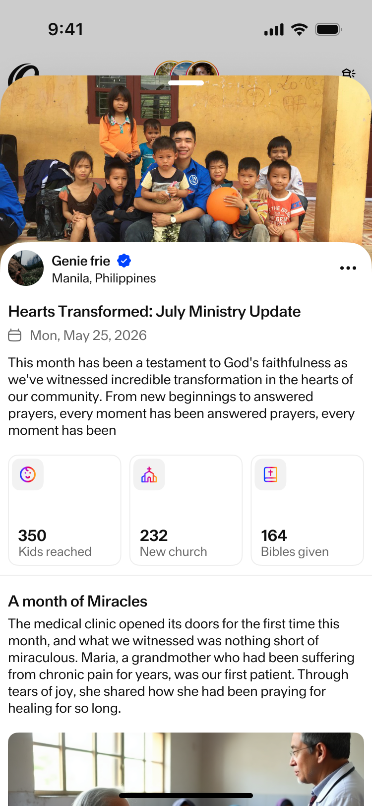 A newsletter update
